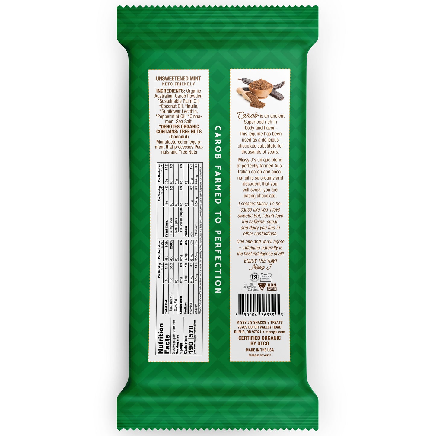 Missy J's Organic Carob Unsweetened Everything Sampler pack-9 products