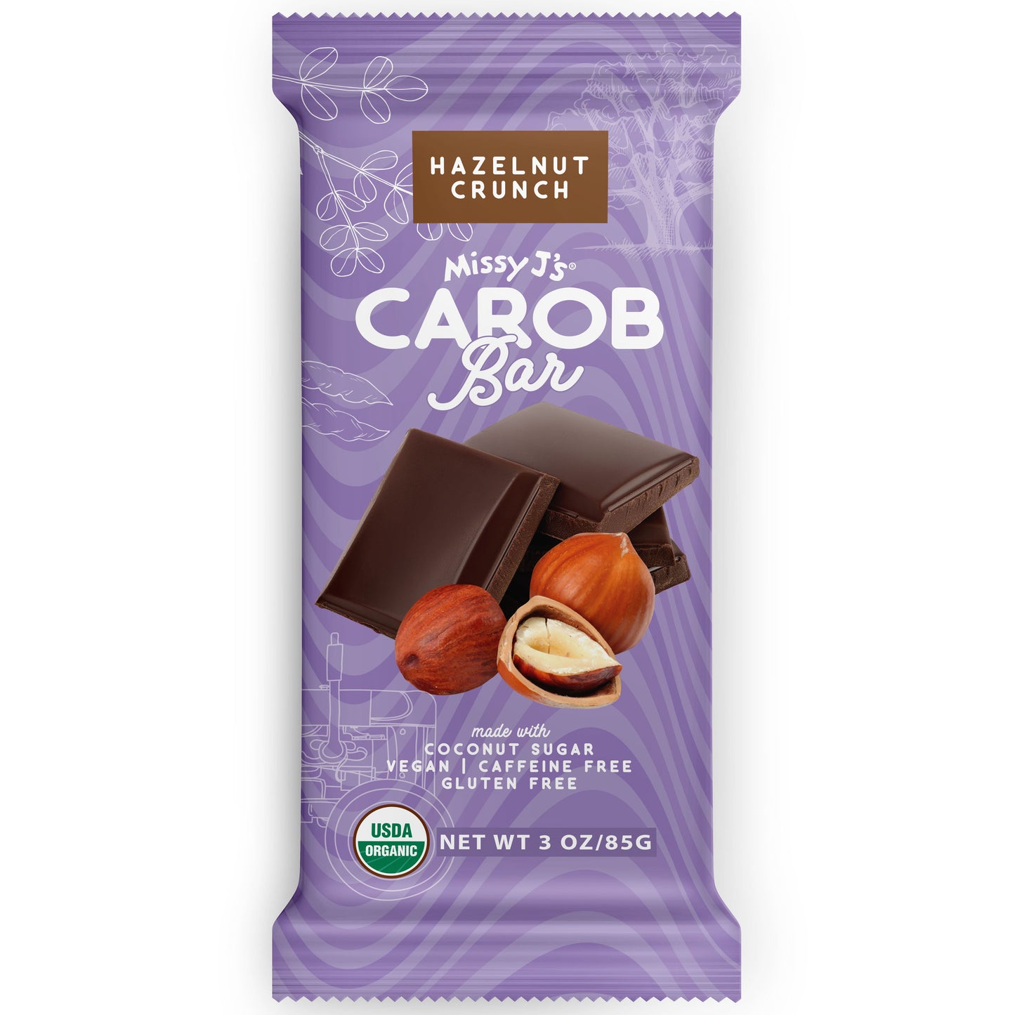 Missy J's Organic Carob Sampler Candy Bar - 4pk