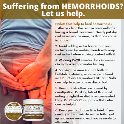 Dr. Cole's Hemorrhoid Balm and Salts Bundle