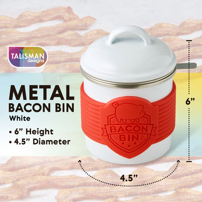 Metal Bacon Bin - Grease Holder