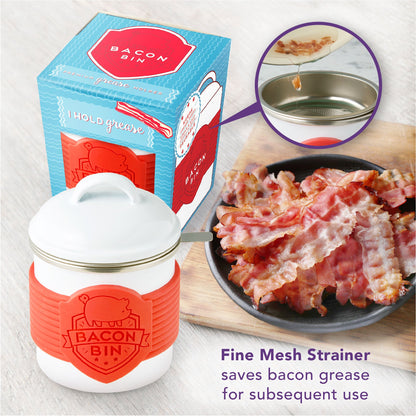 Metal Bacon Bin - Grease Holder