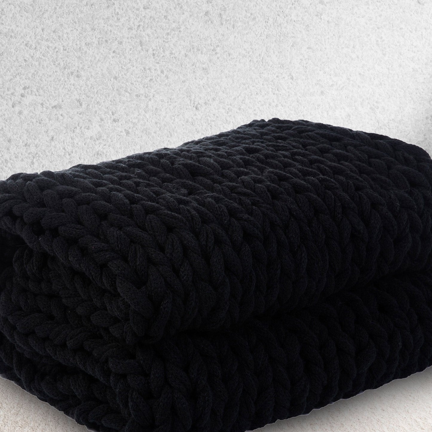 Cheer Collection Chunky Cable Knit Throw Blanket | Ultra Plush and Soft 100% Acrylic Accent Throw - 50 x 60