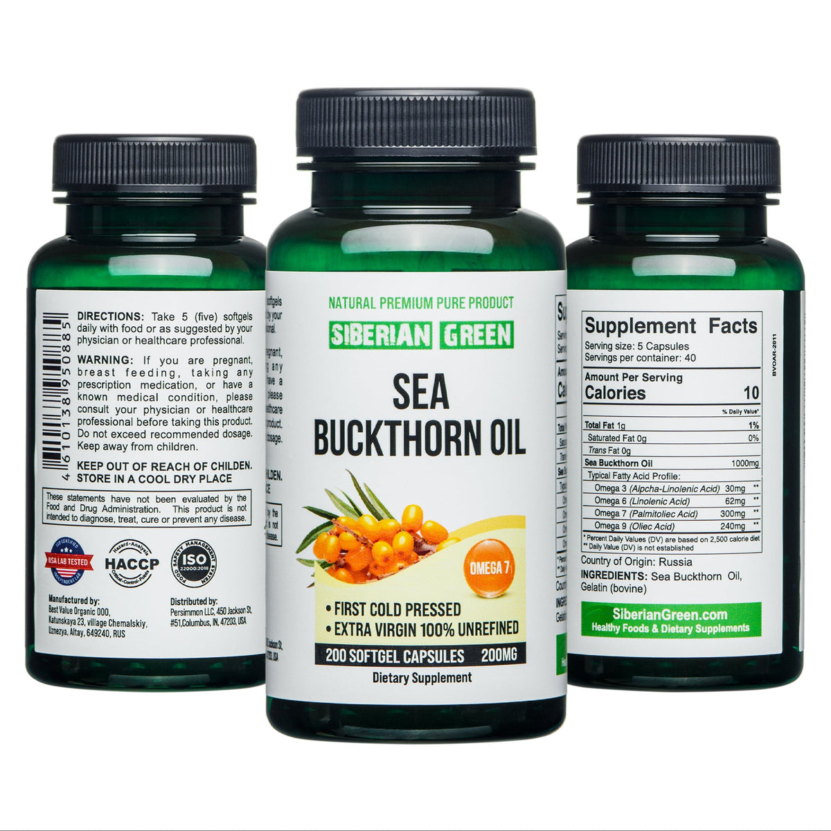 Pure Sea Buckthorn Oil Capsules – Max Potency for Optimal Health