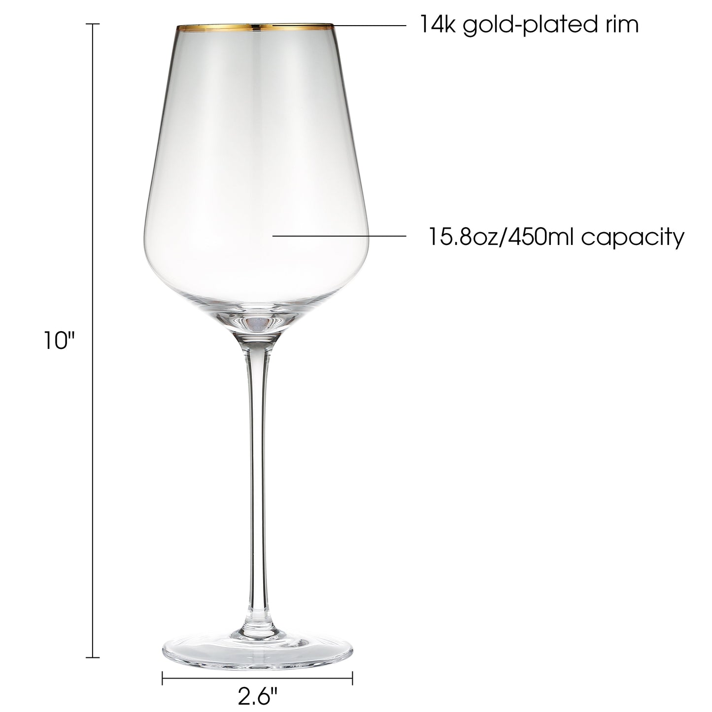 Berkware Tall Wine Glass - Set of 6