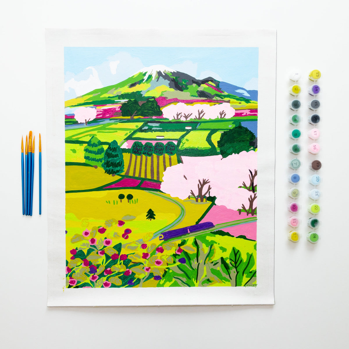 Japanese Countryside by Hebe Studio Paint by Numbers Deluxe