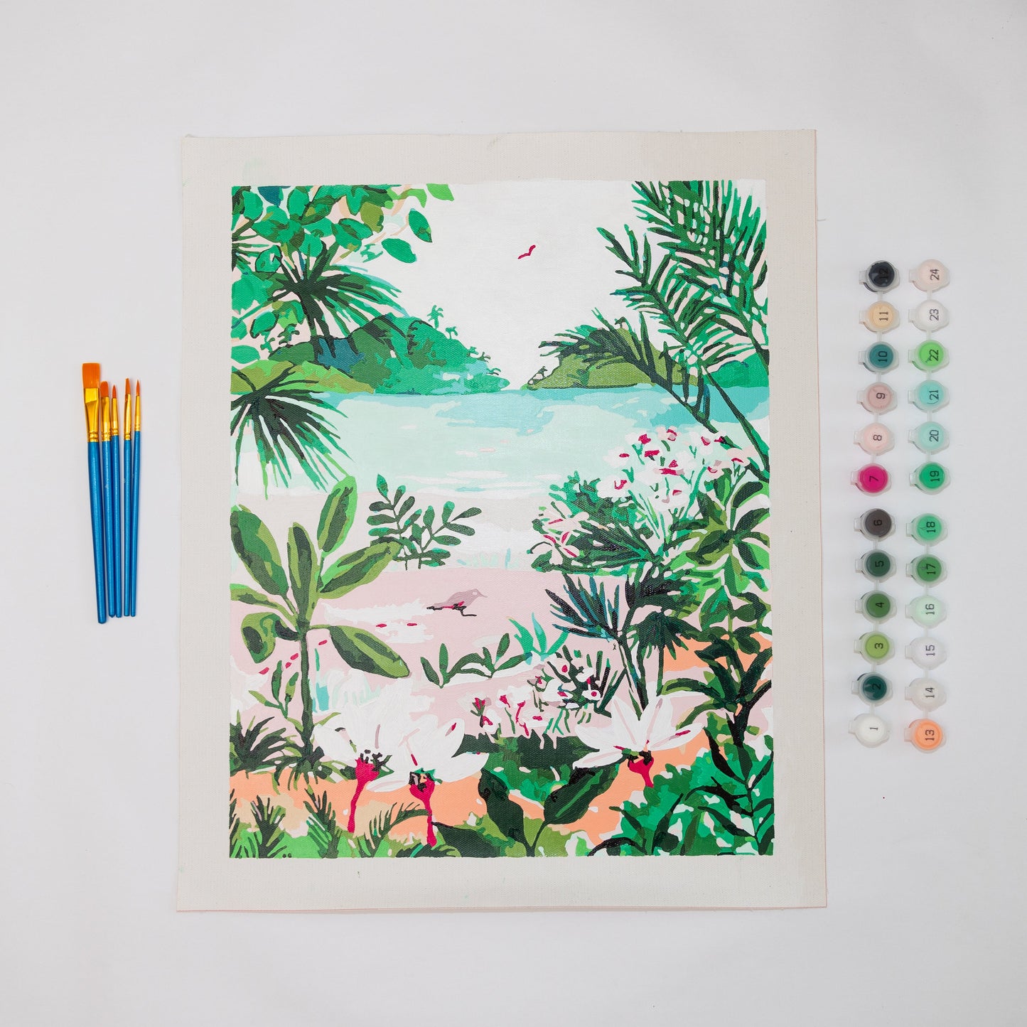 Tropical Beach by Sabina Fenn Paint by Numbers Deluxe