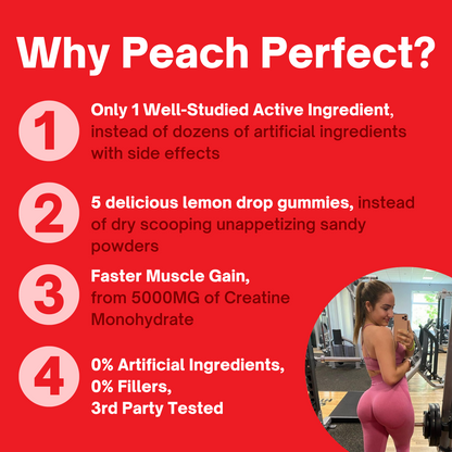 Glute Gummies | Creatine Gummies | Peach Perfect