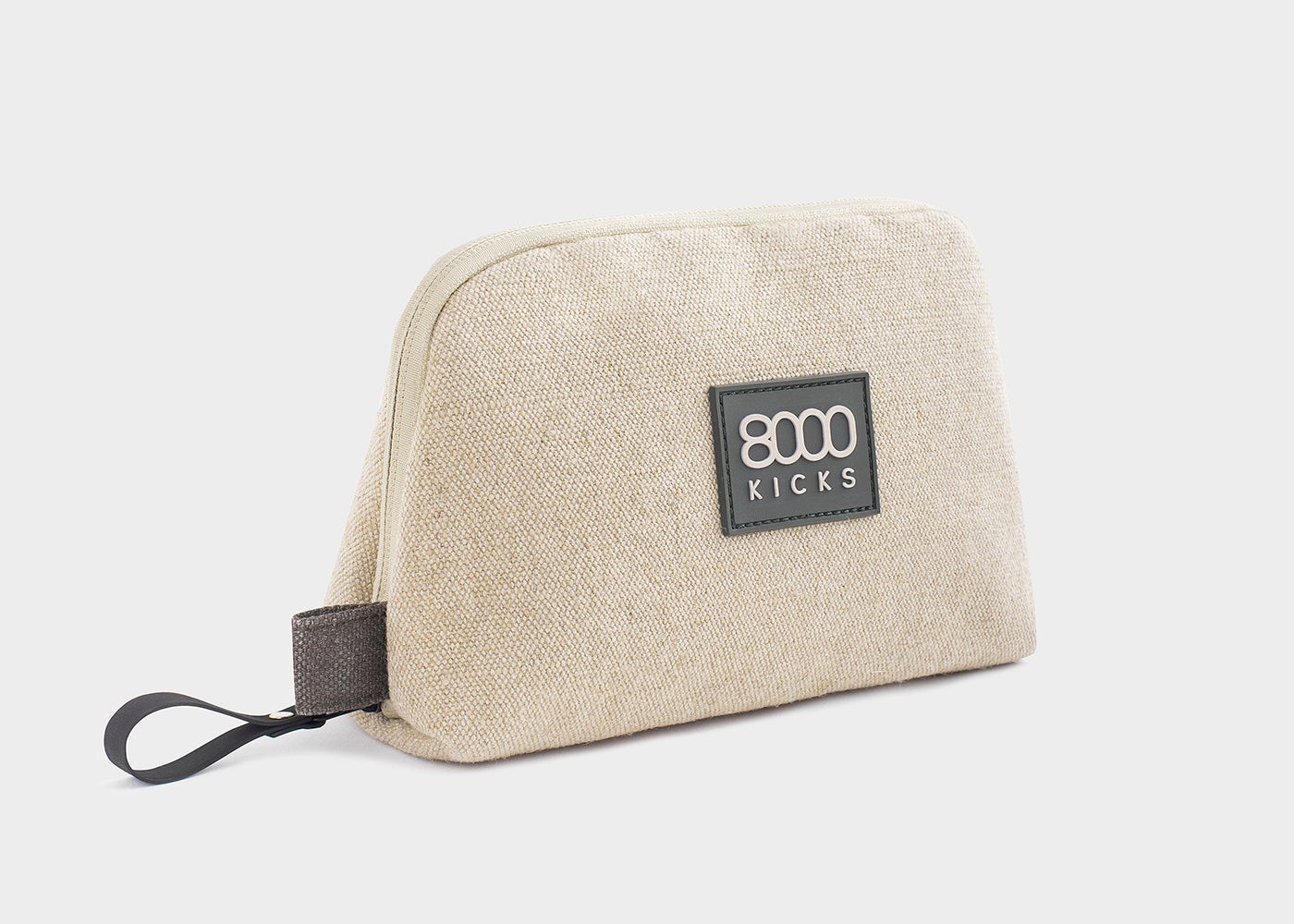 Accessory & Tech Pouch in beige hemp