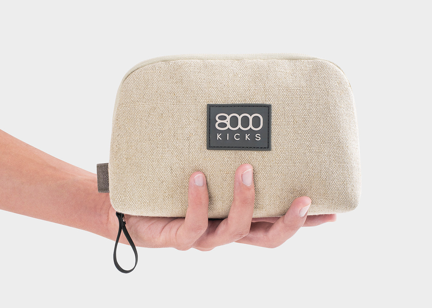 Accessory & Tech Pouch in beige hemp