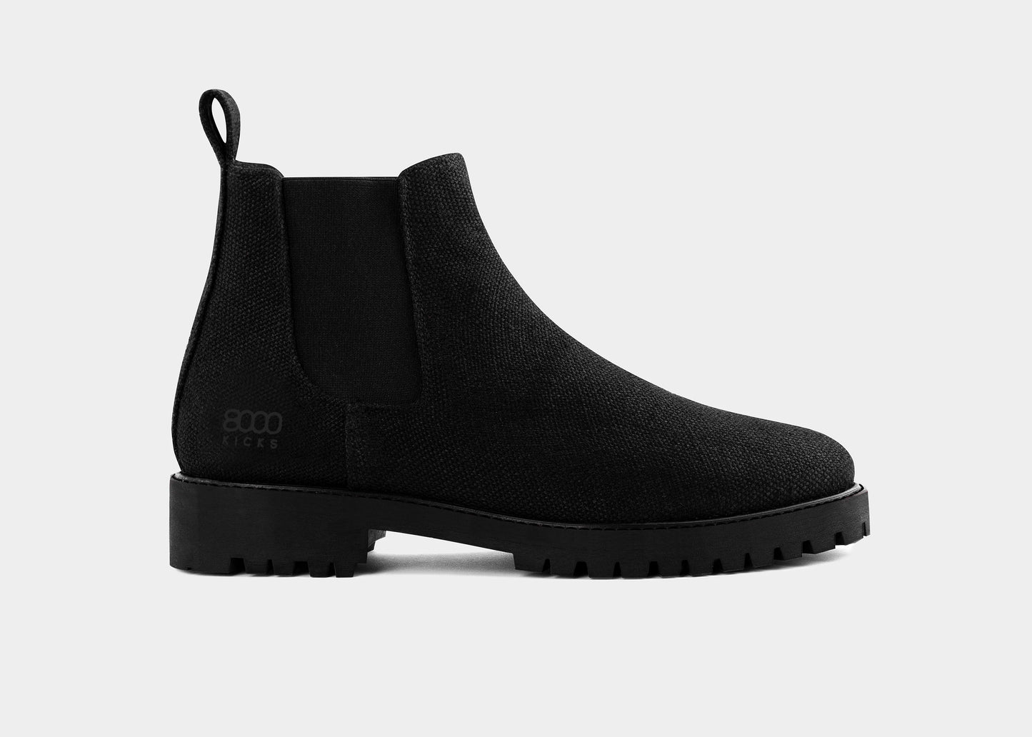 The Crossover Hemp Chelsea for Men in Full Black