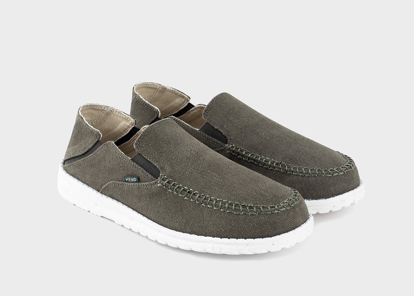 SunSlide Hemp Slip-on for Men in Dark Green