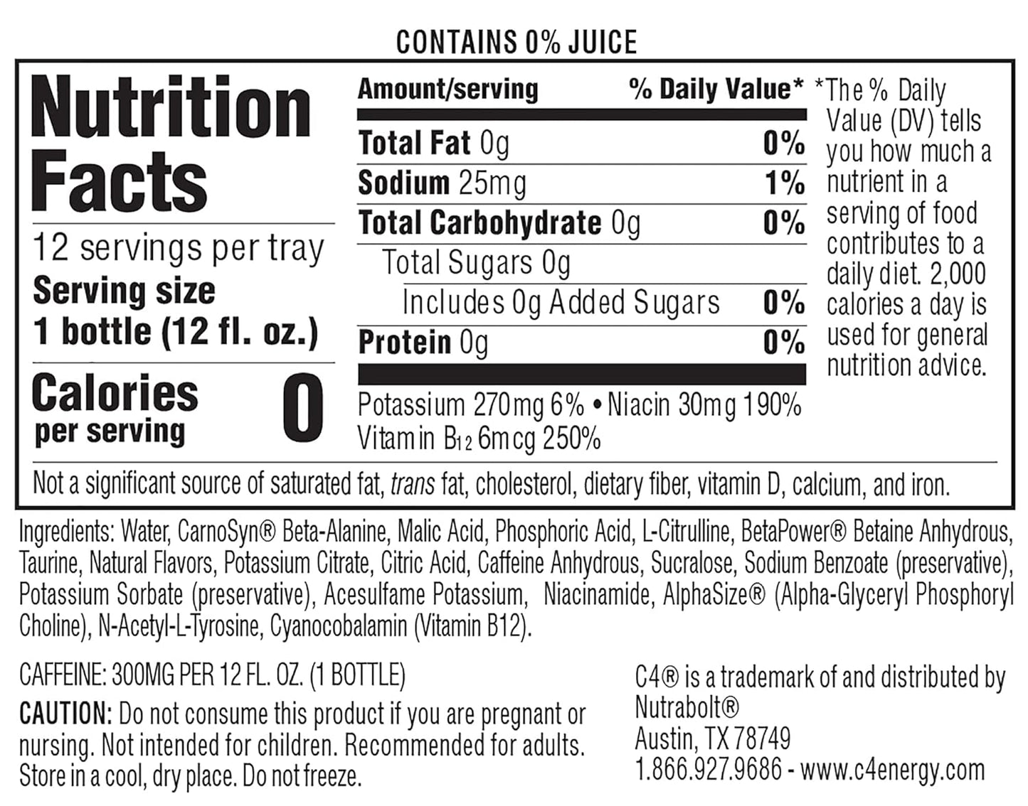 C4 Ultimate Non Carbonated