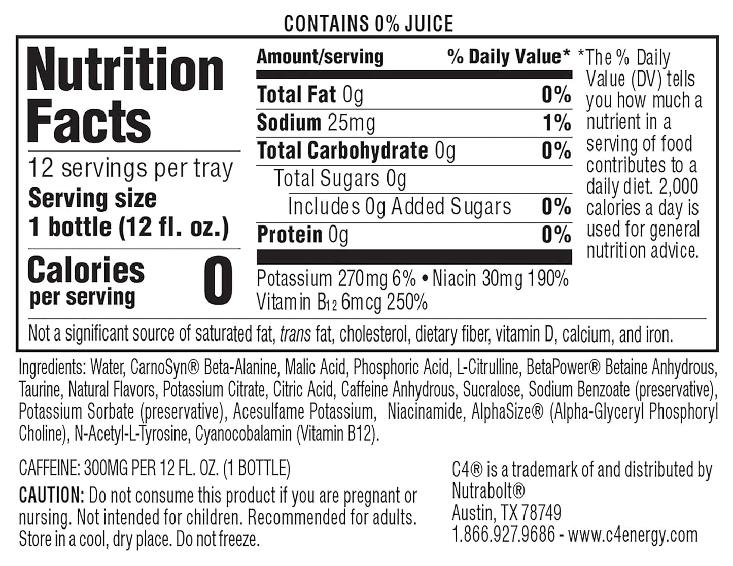 C4 Ultimate Non Carbonated