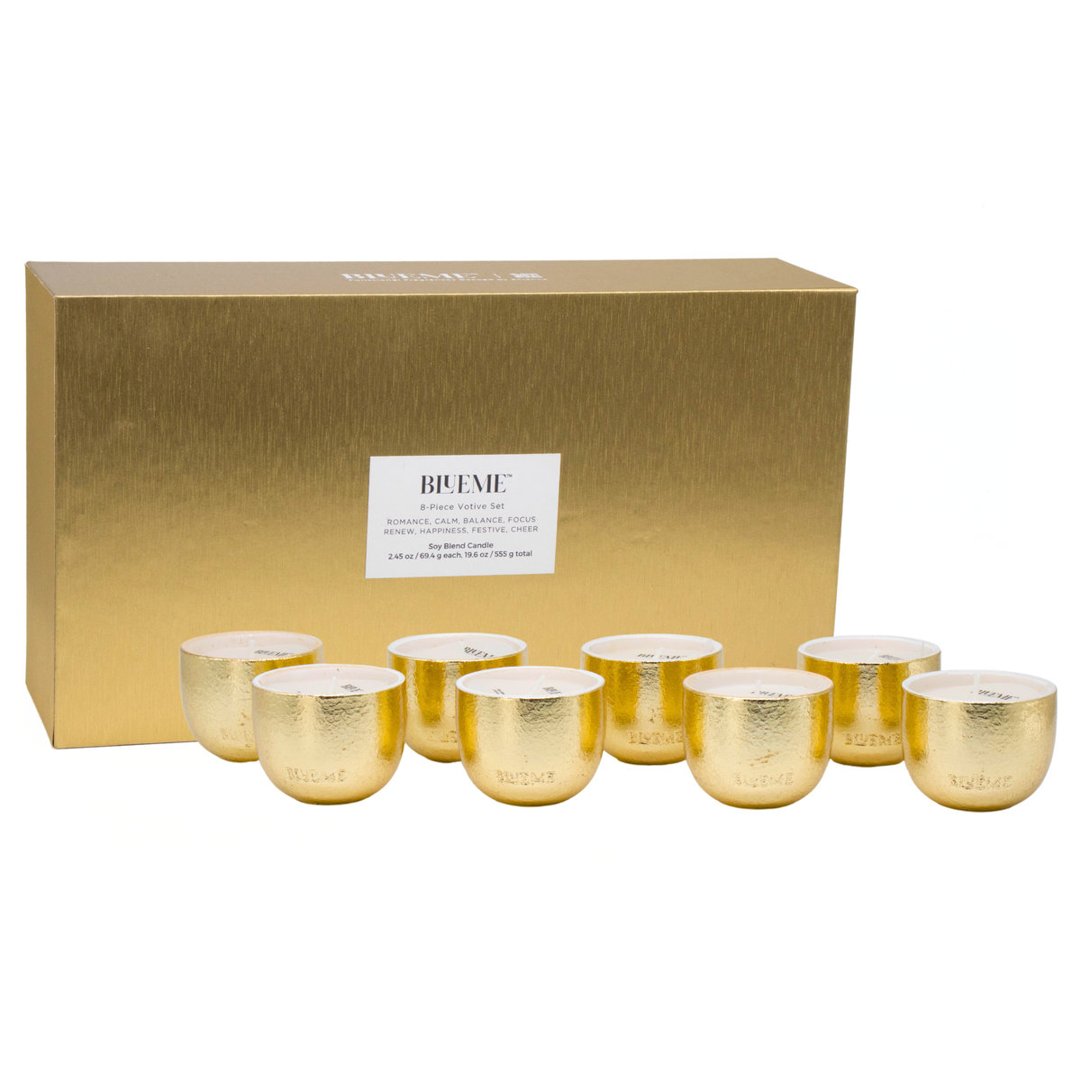 Gold Holiday 8pk Votive Set