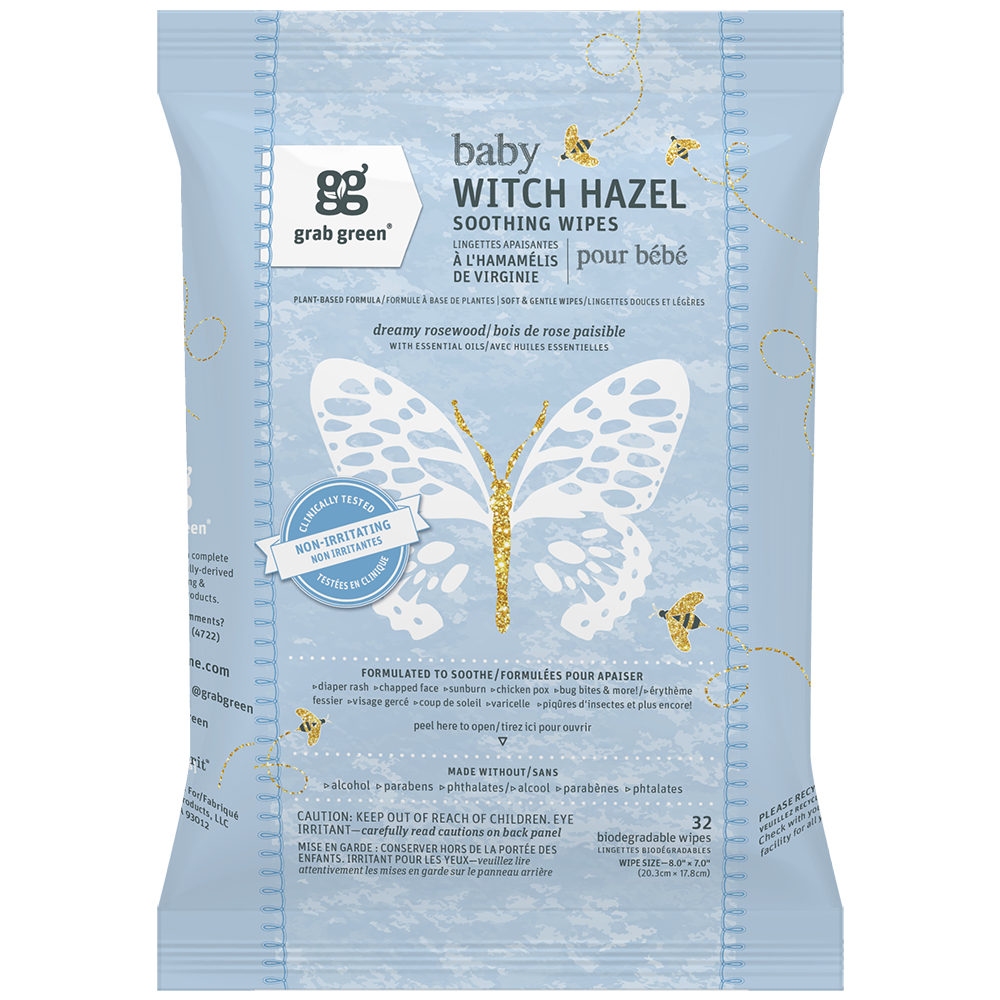 Baby Witch Hazel Wipes - 3 Pack