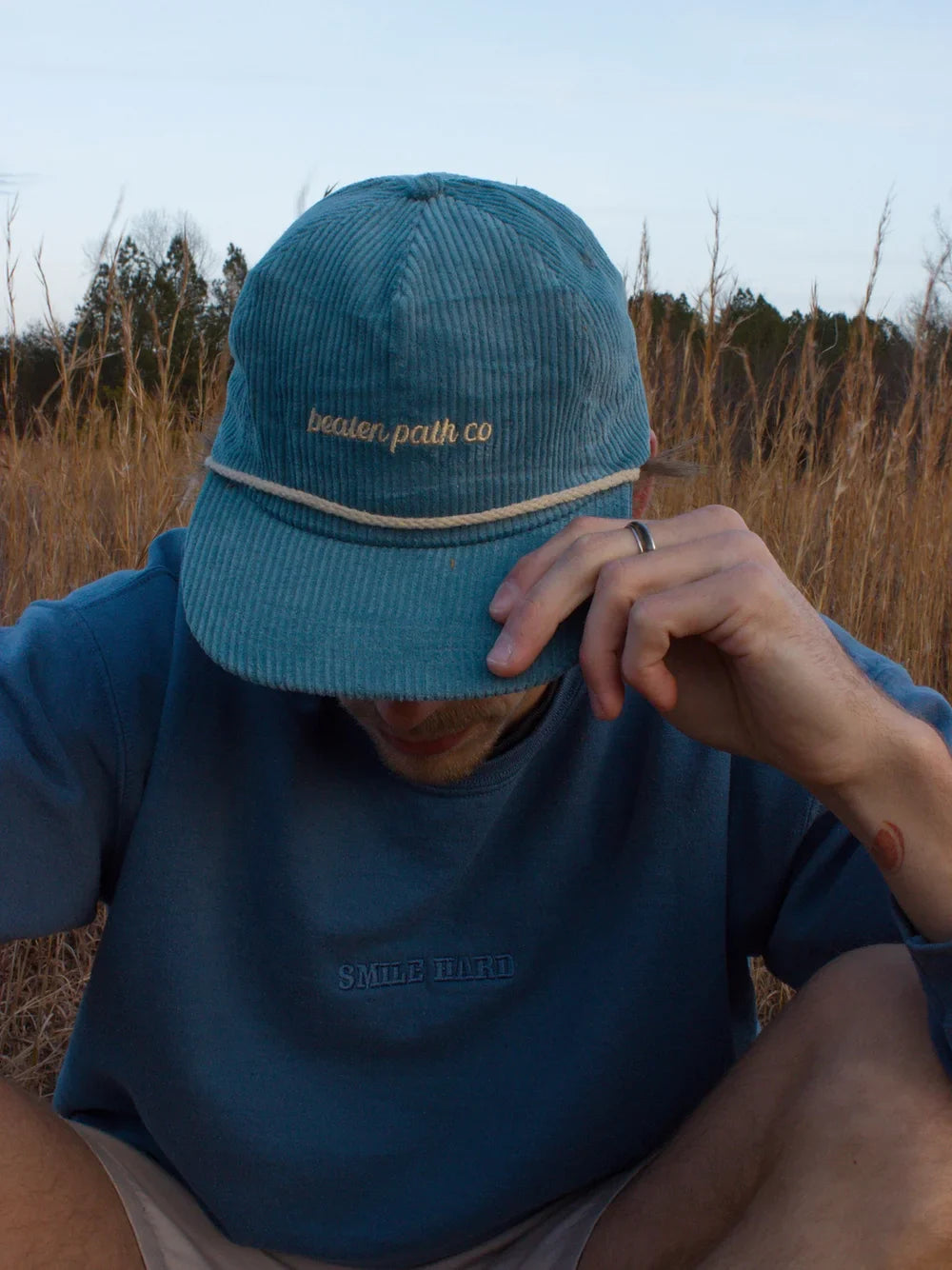 BLUE ROPE HAT