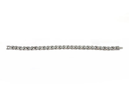 Stainless Steel Energy Bracelet 4-in-1. Silver color. Model BR-S-273