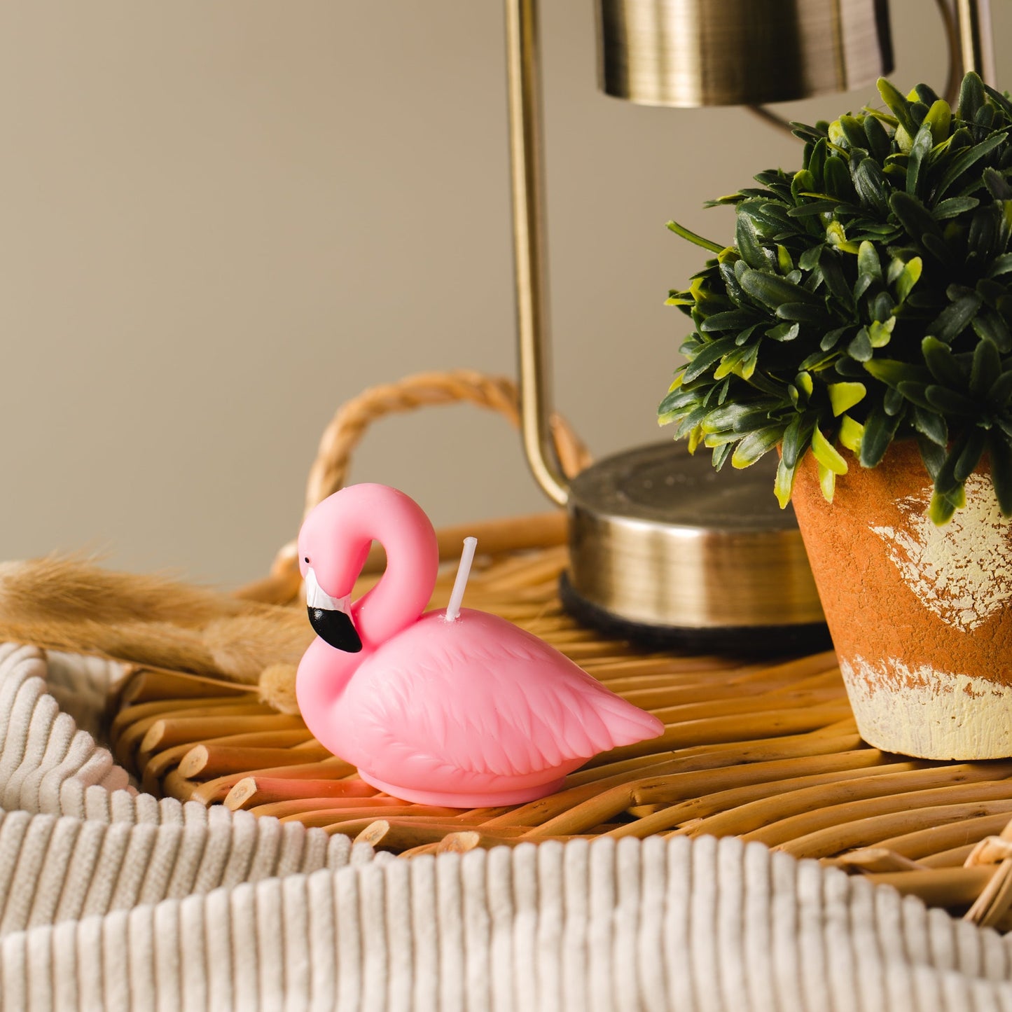 Pink Flamingo Candle