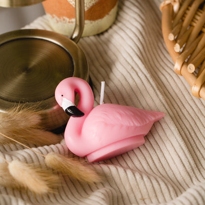 Pink Flamingo Candle