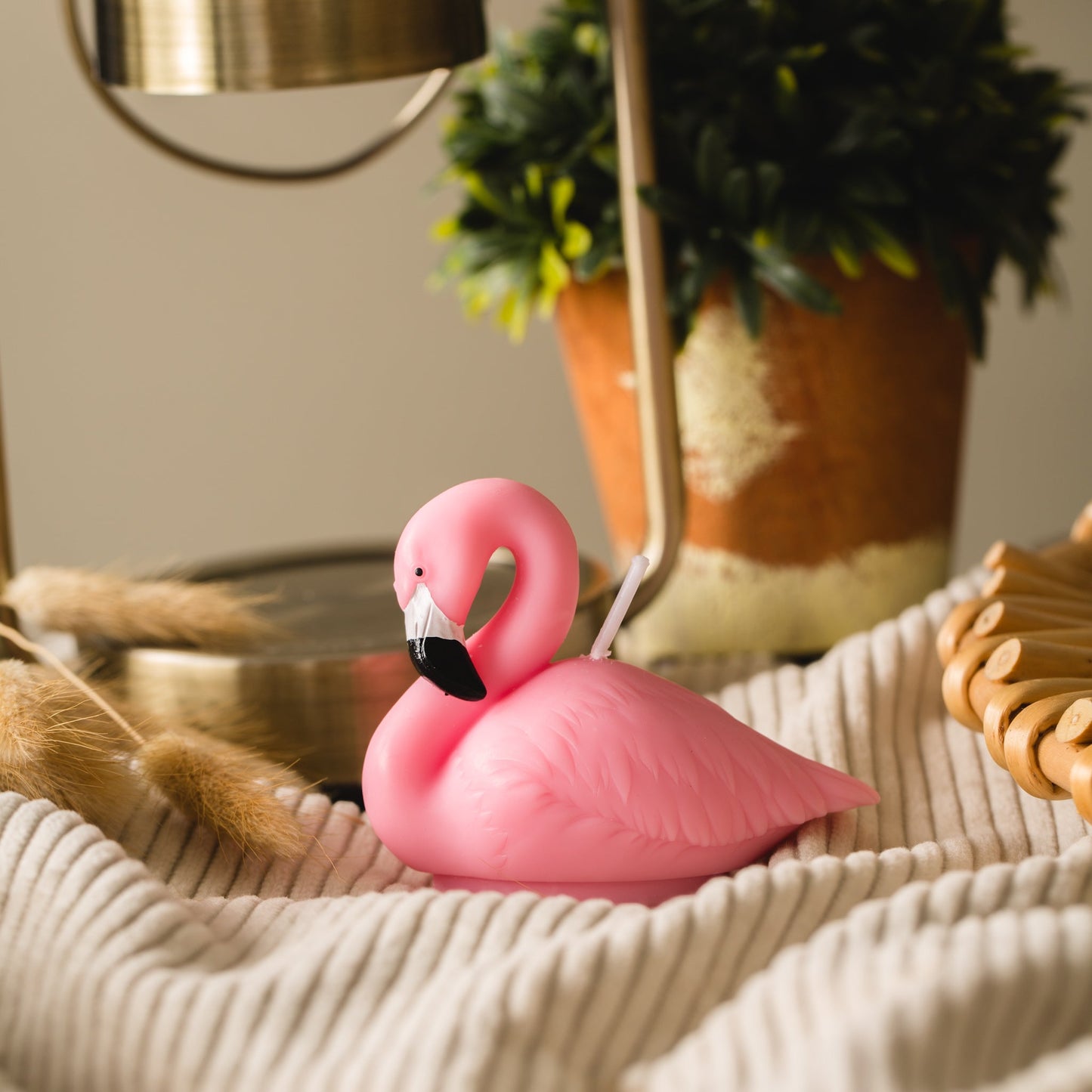 Pink Flamingo Candle