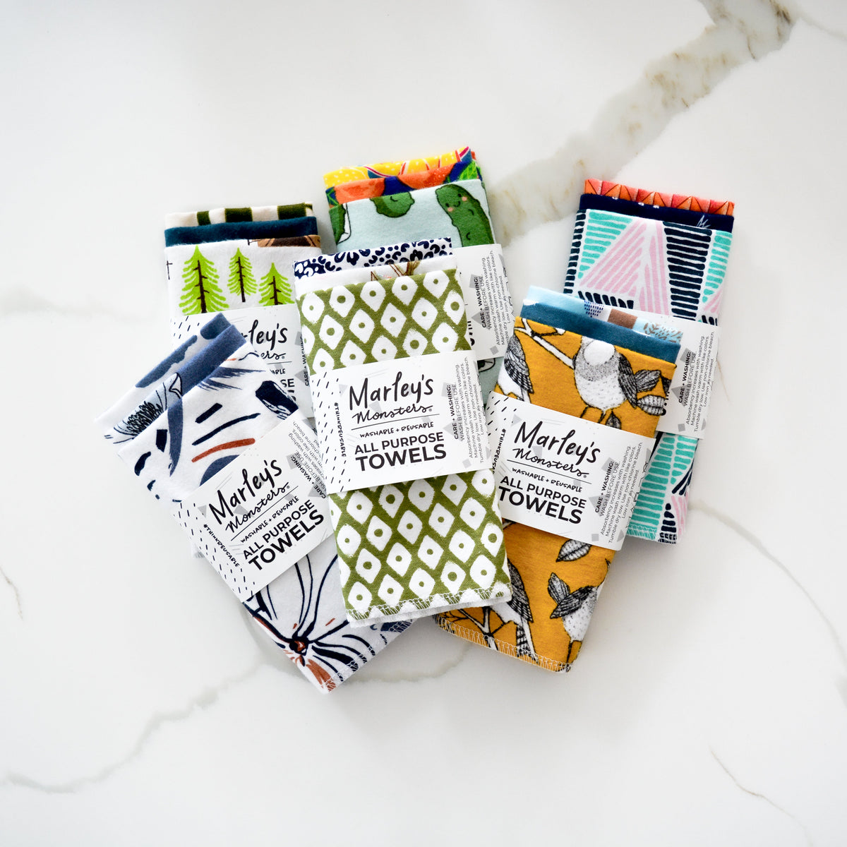 All-Purpose Towels: Mixed Prints 3 Count Pack