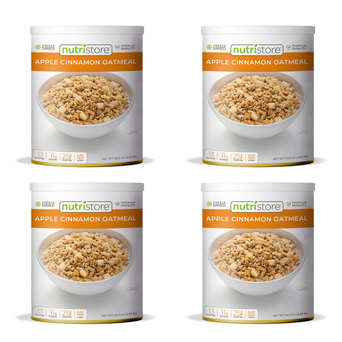 Apple Cinnamon Oatmeal Freeze Dried - #10 Can by Nutristore