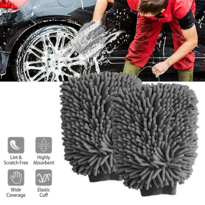 Microfiber Chenille Car Cleaning Mitt