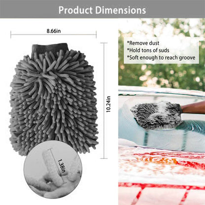 Microfiber Chenille Car Cleaning Mitt