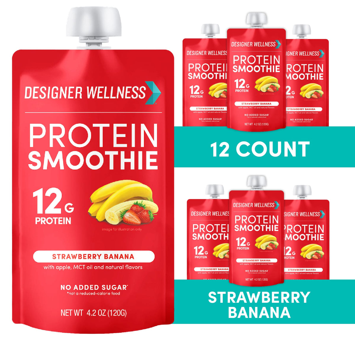 Protein Smoothie - Strawberry Banana 12 pack