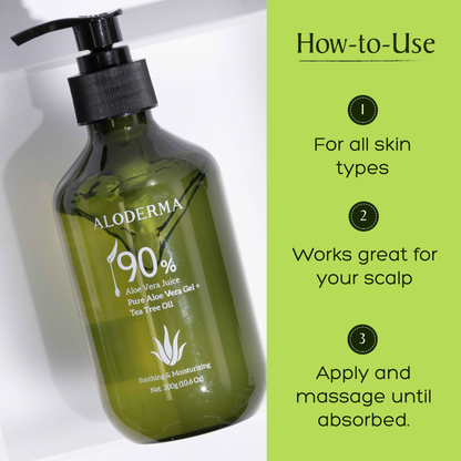 Pure Aloe Vera Gel + Tea Tree Oil