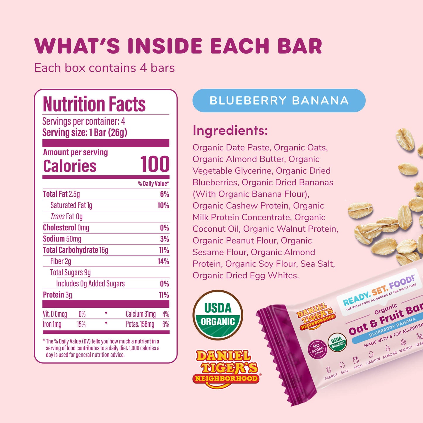 Organic Oat & Fruit Bars - Variety Packs