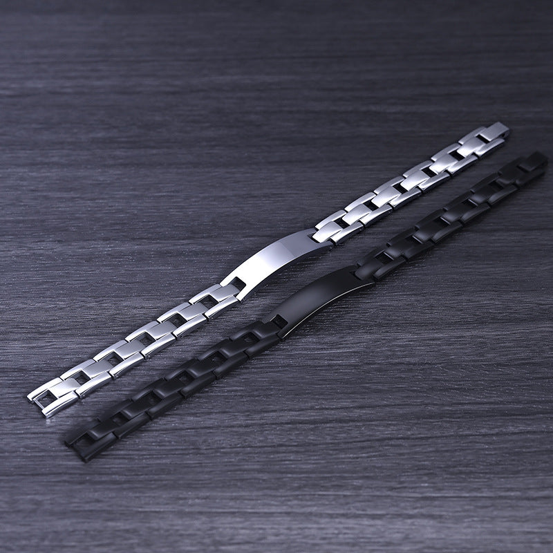 Stainless Steel Energy Bracelet 4-in-1. 2 Colors available. Model B026