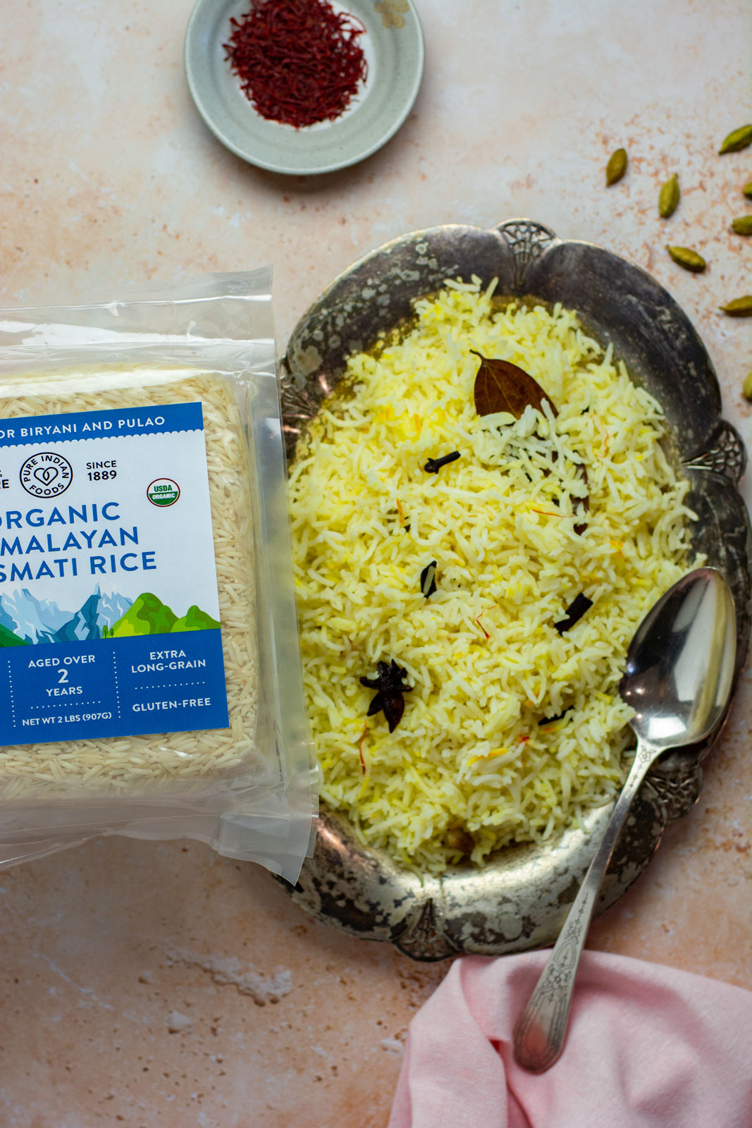 Himalayan Basmati Rice Aged 2 Years, Certified Organic - 2 lbs