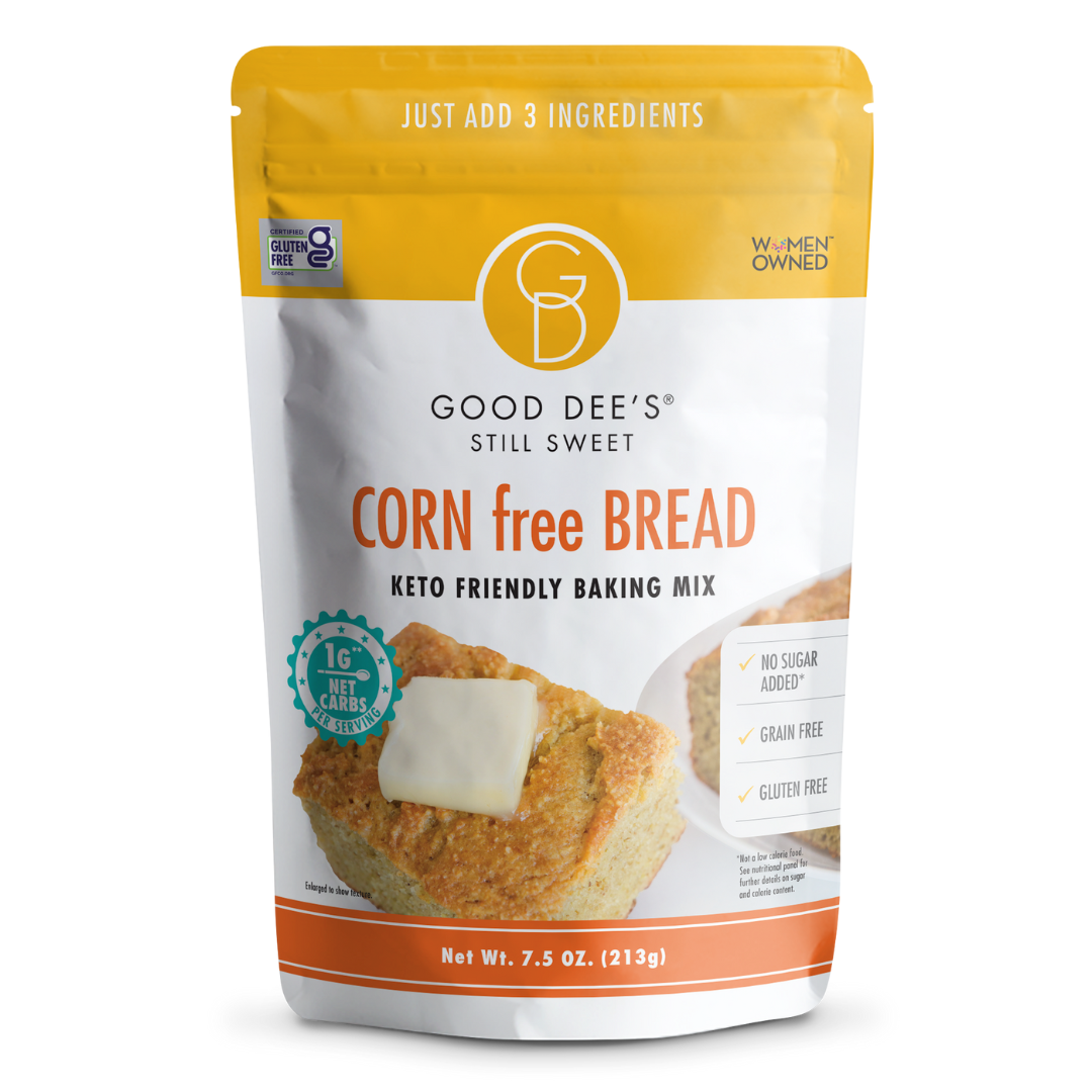 Corn (free) Keto Bread Mix - Gluten Free and No Added Sugar by Good Dee's