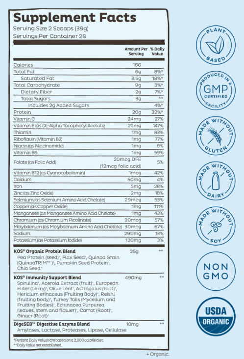 KOS Organic Plant Protein