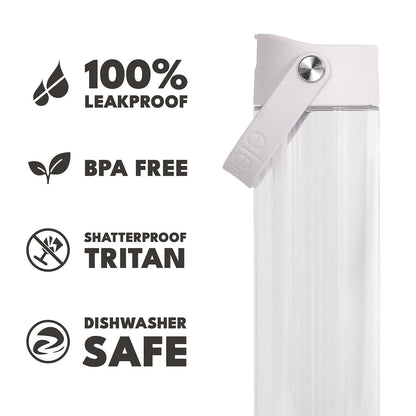 26 oz Tritan Plastic Water Bottle - Clear