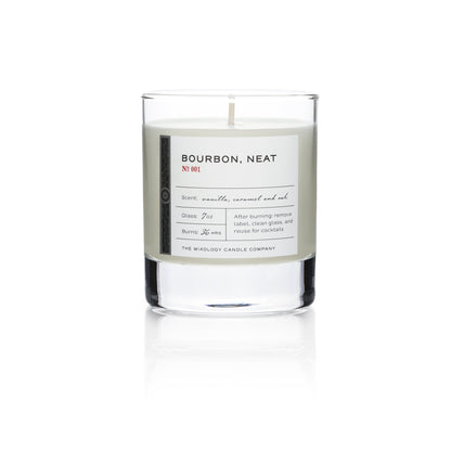 Bourbon, Neat Candle (7 oz. glass)