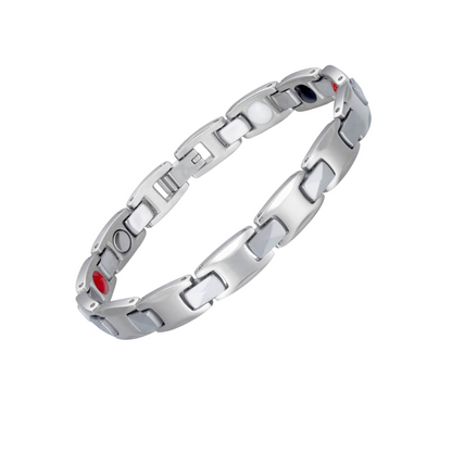 Tungsten Energy Bracelet 4-in-1. Silver Color. Model TUB080S