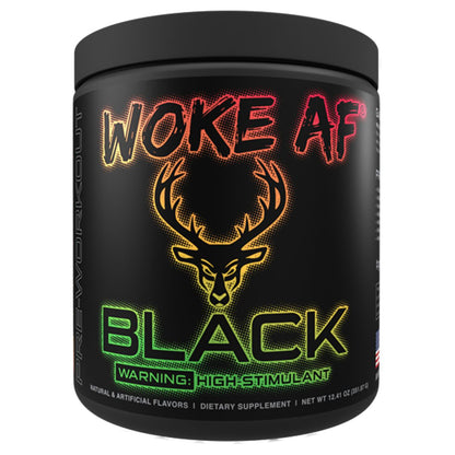 Bucked Up Woke AF Black High Stimulant Pre Workout