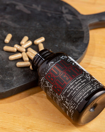 The Wild Man Stack: Bull Blend Organs Complex + Wild Man Herbal Testosterone Blend by Wild Foods