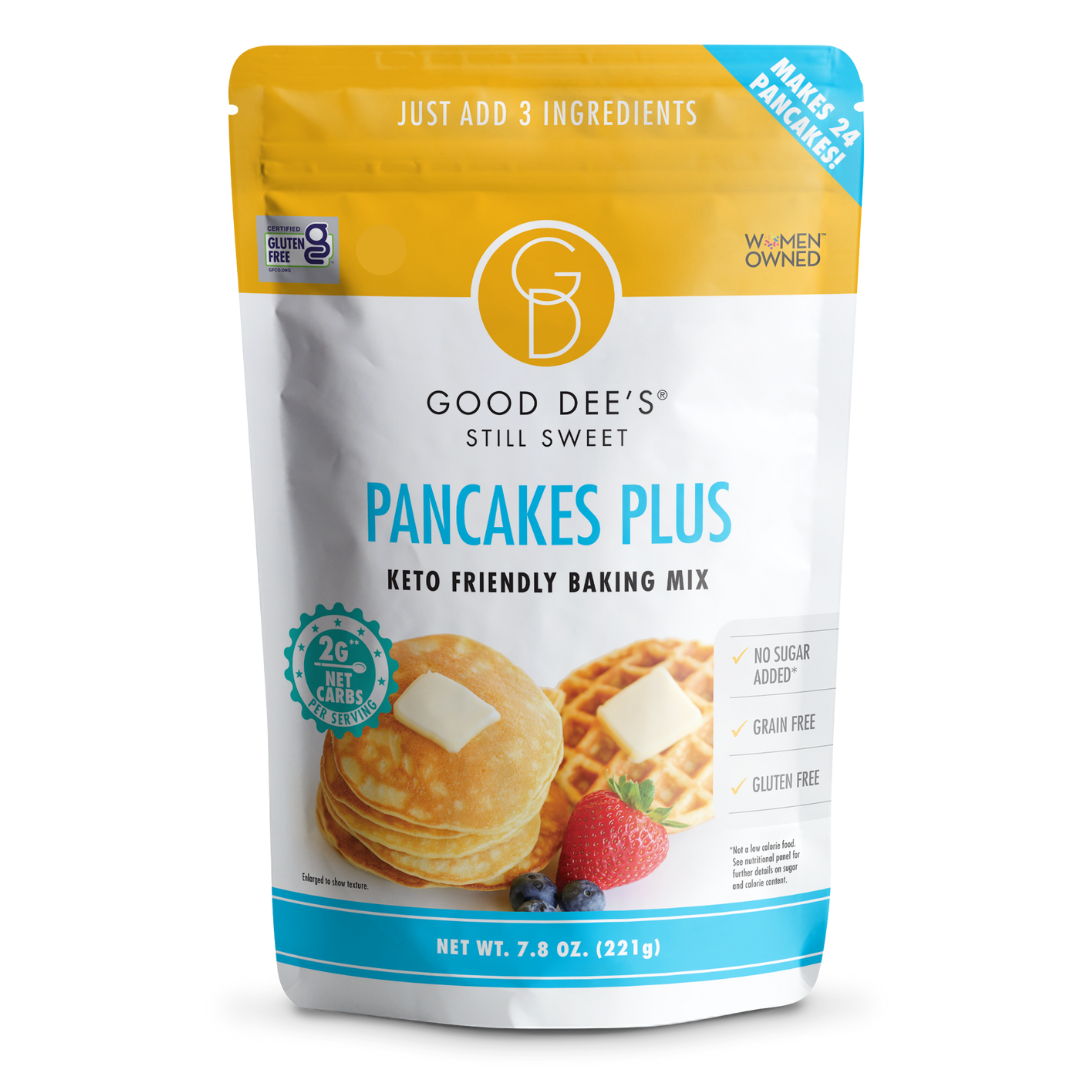 Pancake Plus Keto Mix - Gluten Free and No Added Sugar by Good Dee's