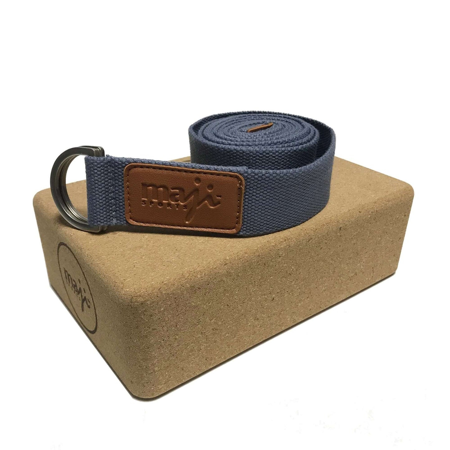 Cork Yoga Block & Strap Combo by Jupiter Gear