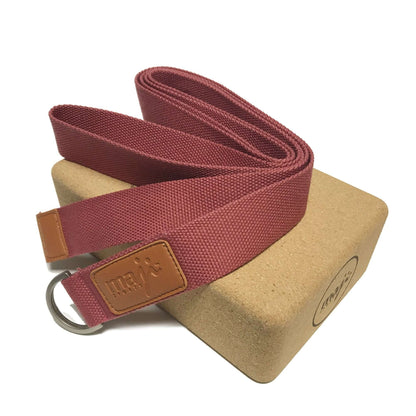 Cork Yoga Block & Strap Combo by Jupiter Gear