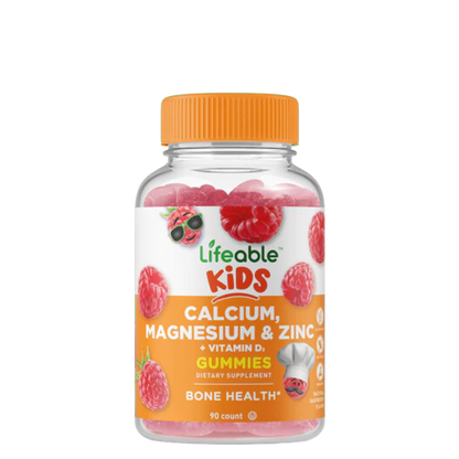 Calcium Magnesium Zinc with Vitamin D Gummies for Kids