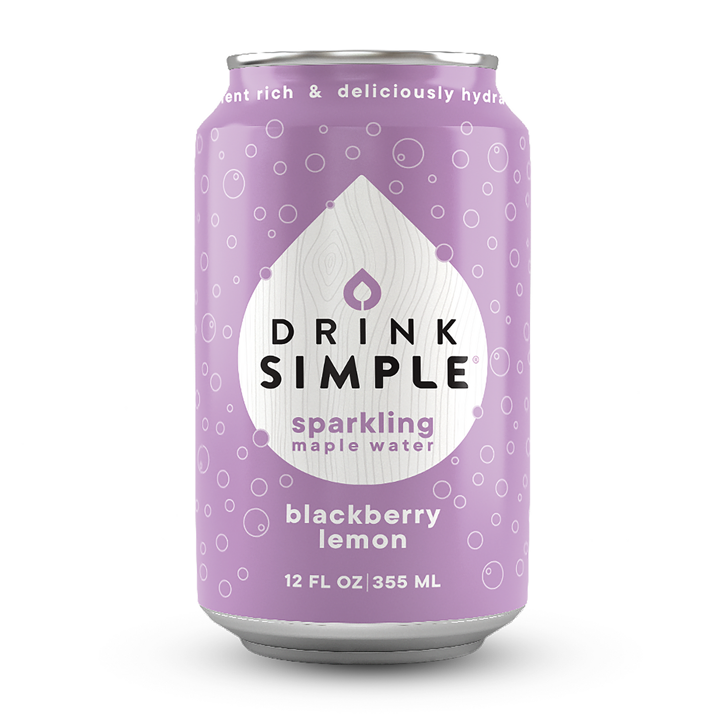 Mixed 12 Pack Sparkling Maple Waters- 4 Flavors: Tart Cherry Vanilla, Raspberry Lemon, Blackberry Lemon, and Orange Cream by Drink Simple