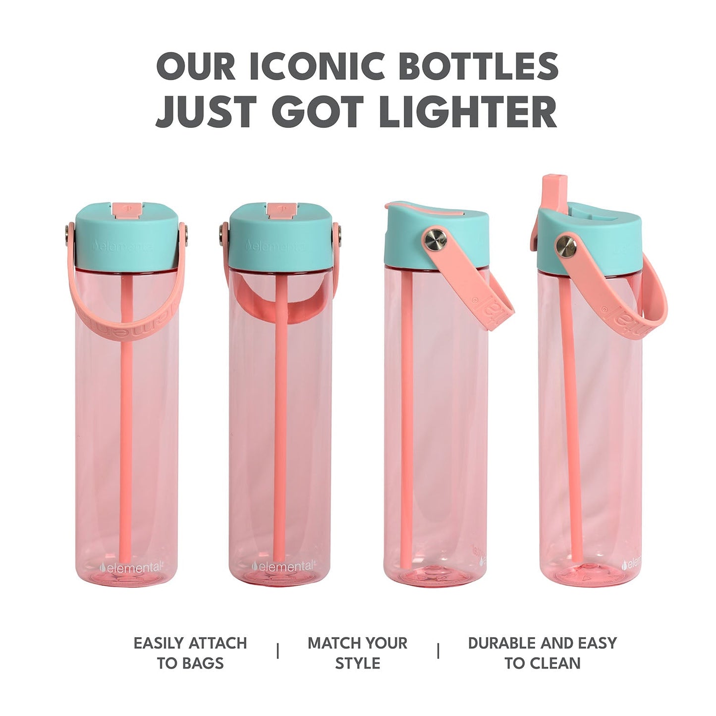 26 oz Tritan Plastic Water Bottle - Cotton Candy