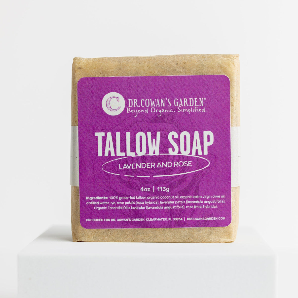 Lavender and Rose Tallow Soap by Dr. Cowan's Garden