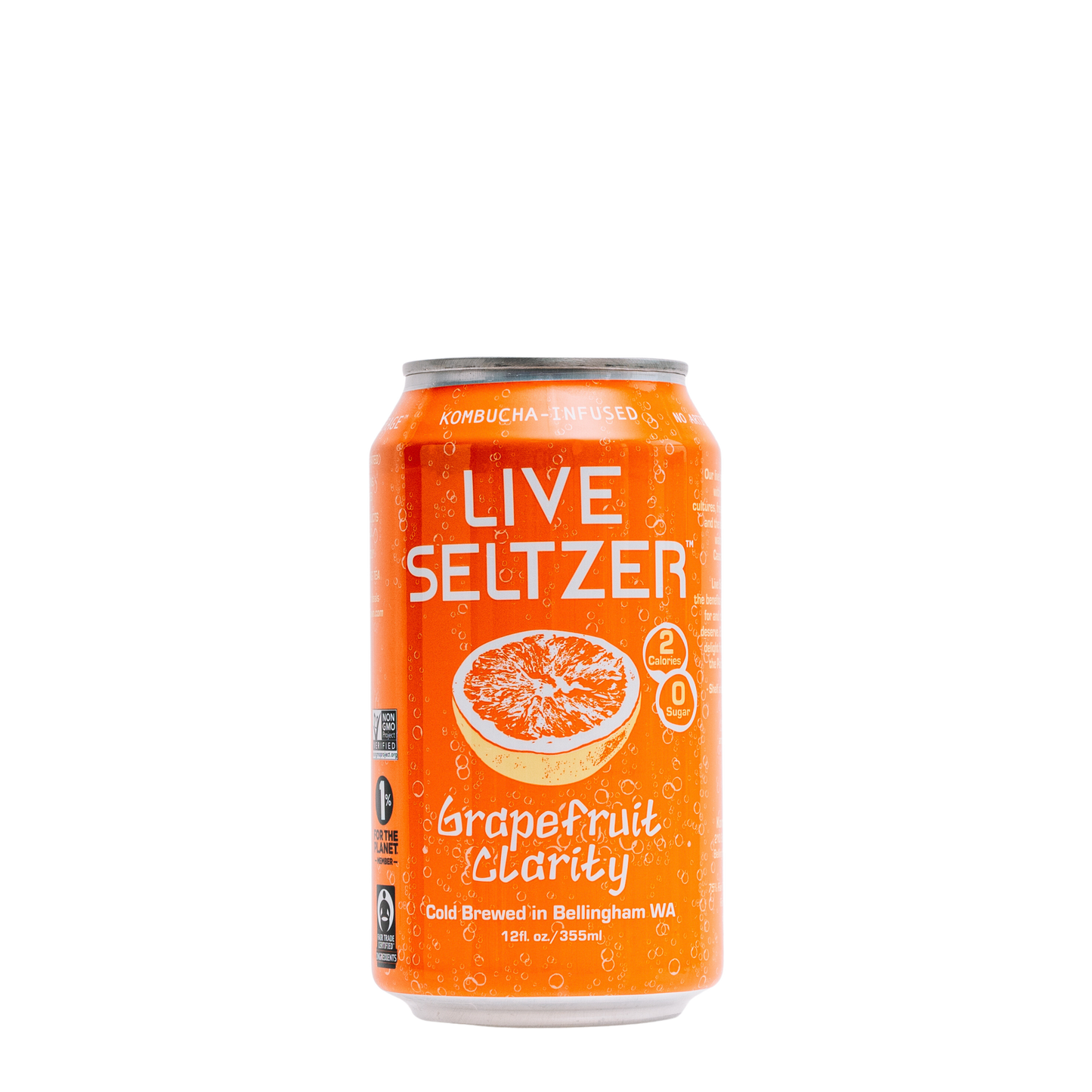 Grapefruit Live Seltzer (case of 12) by KombuchaTown