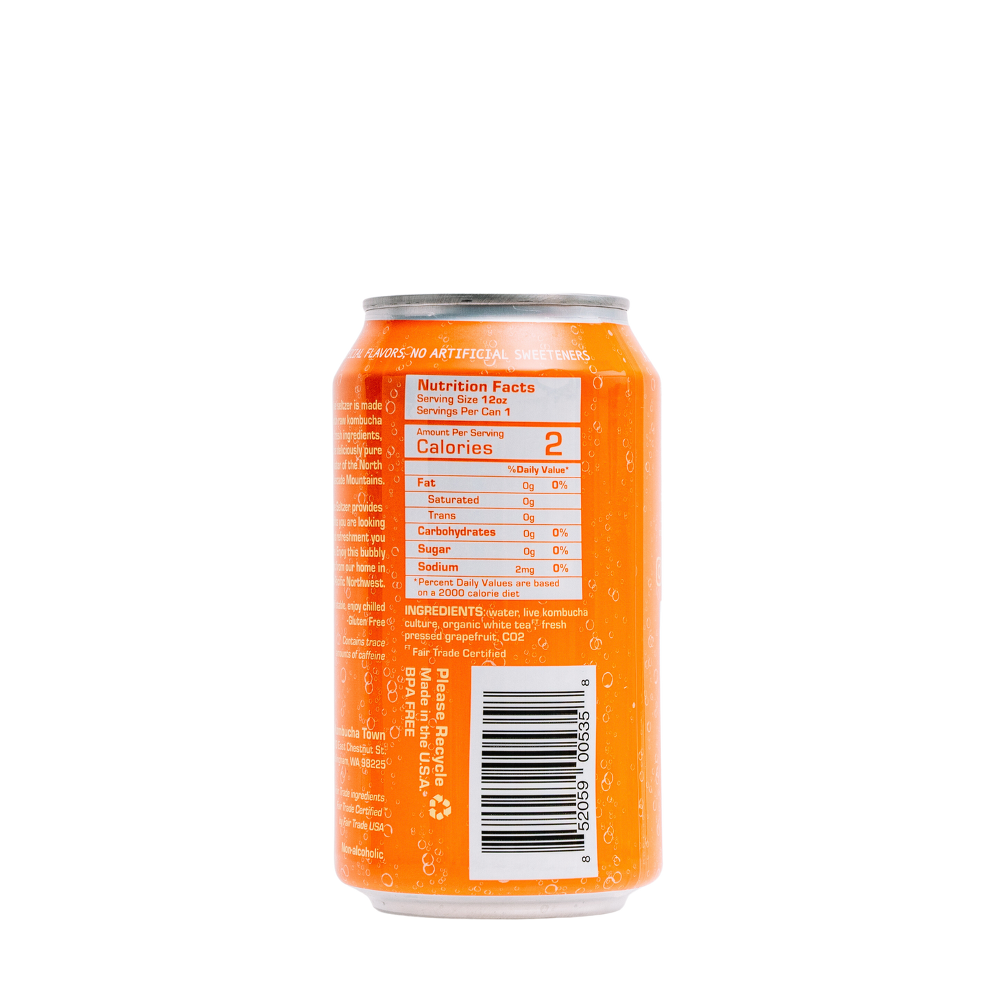 Grapefruit Live Seltzer (case of 12) by KombuchaTown