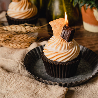 S’more Cupcake Candle